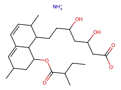 洛伐他汀酸 structure
