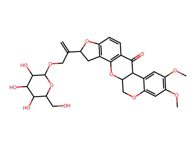 Amorphigenin O-glucoside structure
