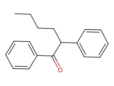 1,2-Diphenylhexan-1-one structure