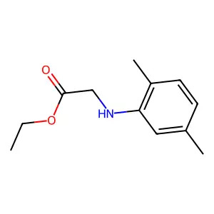 Ethyl 2-(2,5-dimethylanilino)acetate structure