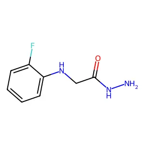 2-[(2-Fluorophenyl)amino]acetohydrazide structure