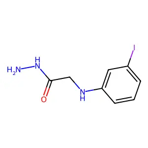 2-(3-Iodoanilino)acetohydrazide structure