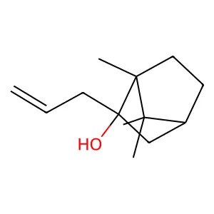 (1R,2R,4R)-1,7,7-Trimethyl-2-(2-propen-1-yl)bicyclo(2.2.1)heptan-2-ol structure