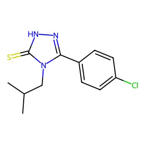 5-(4-Chlorophenyl)-4-isobutyl-4H-1,2,4-triazole-3-thiol structure