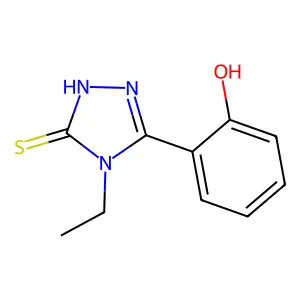 6-(4-Ethyl-5-sulfanylidene-1,2,4-triazolidin-3-ylidene)cyclohexa-2,4-dien-1-one structure