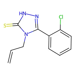 4-allyl-5-(2-chlorophenyl)-4H-1,2,4-triazole-3-thiol structure
