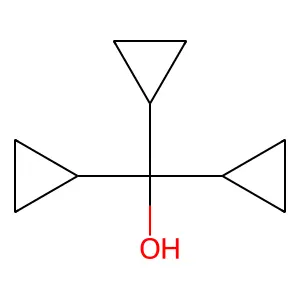 Tricyclopropylmethanol structure