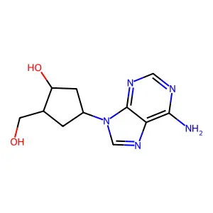 2'-Deoxyaristeromycin structure