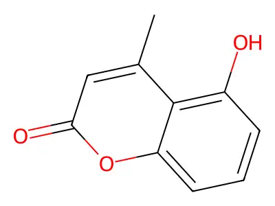 5-hydroxy-4-methyl-2H-1-benzopyran-2-one structure