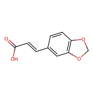 3-(1,3-苯并二氧戊环-5-基)丙烯酸 structure