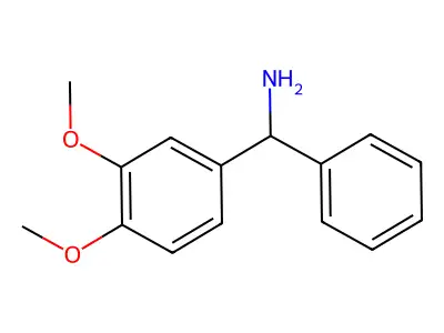 (3,4-Dimethoxyphenyl)(phenyl)methanamine structure