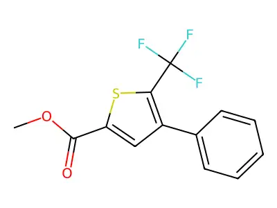 Methyl 4-phenyl-5-(trifluoromethyl)thiophene-2-carboxylate structure