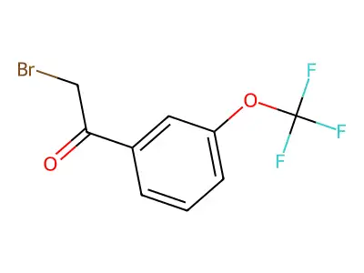 2-Bromo-3'-trifluoromethoxyacetophenone structure