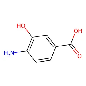 4-Amino-3-hydroxybenzoic acid structure