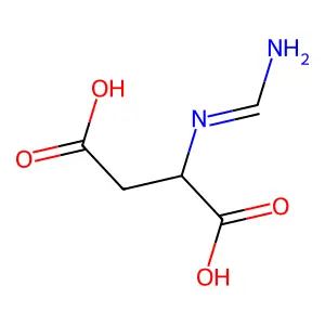 N-formimidoyl-L-aspartic acid structure