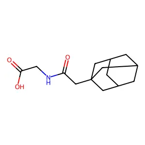 2-[2-(Adamantan-1-yl)acetamido]acetic acid structure