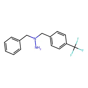 1-Benzyl-1-[[4-(trifluoromethyl)phenyl]methyl]hydrazine structure