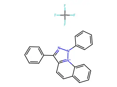 1,3-diphenyl-1H-[1,2,3]triazolo[1,5-a]quinolin-10-ium tetrafluoroborate structure