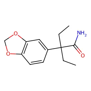 alpha,alpha-Diethyl-3,4-methylenedioxyphenylacetamide structure