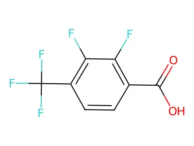 2,3-Difluoro-4-(trifluoromethyl)benzoic acid structure