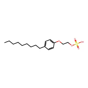 2-(4-壬基苯氧基)乙基氢硫酸酯 structure
