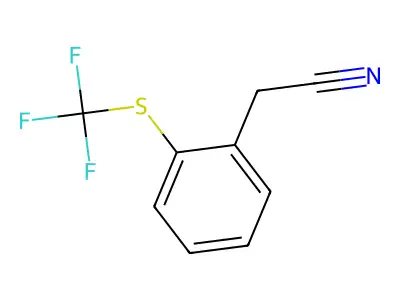 2-(Trifluoromethylthio)phenylacetonitrile structure
