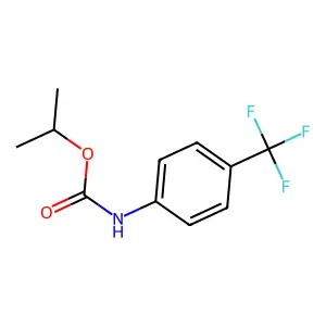 propan-2-yl N-[4-(trifluoromethyl)phenyl]carbamate structure