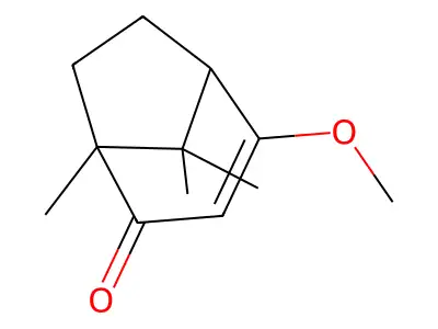 4-Methoxy-1,8,8-trimethylbicyclo[3.2.1]oct-3-en-2-one structure