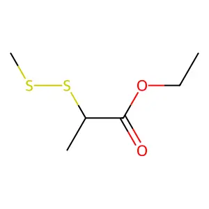 Ethyl 2-(methyldithio)propionate structure