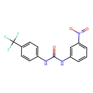 1-(3-Nitrophenyl)-3-[4-(trifluoromethyl)phenyl]urea structure