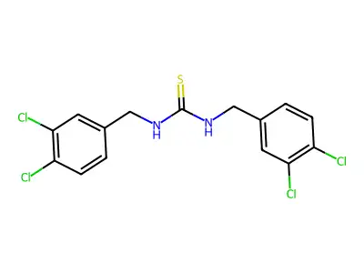 Urea, 1,3-bis(3,4-dichlorobenzyl)-2-thio- structure
