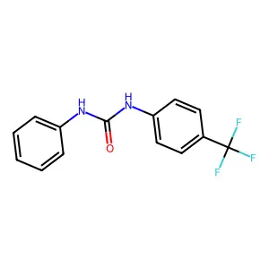 1-Phenyl-3-[4-(trifluoromethyl)phenyl]urea structure