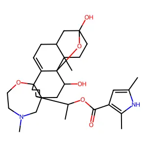 Batrachotoxinin A, 20-(2,5-dimethylpyrrole-3-carboxylate) structure