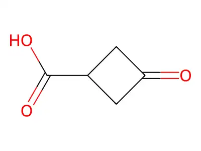 3-Oxocyclobutane-1-carboxylic acid structure