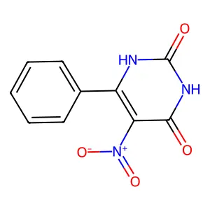 5-Nitro-6-phenyl-2,4-pyrimidinediol structure