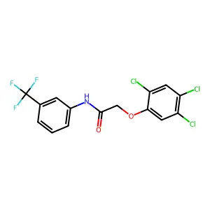 2-(2,4,5-Trichlorophenoxy)-3'-(trifluoromethyl)acetanilide structure