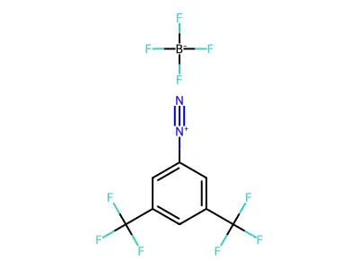 3,5-Bis(trifluoromethyl)benzenediazonium tetrafluoroborate structure