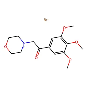2-(Morpholin-4-yl)-1-(3,4,5-trimethoxyphenyl)ethan-1-one--hydrogen bromide (1/1) structure