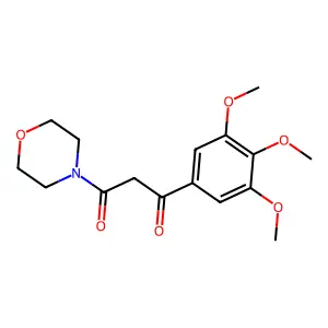 Acetophenone, 2-(morpholinocarbonyl)-3',4',5'-trimethoxy- structure