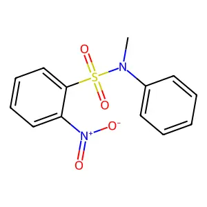 N-methyl-2-nitro-N-phenylbenzenesulfonamide structure