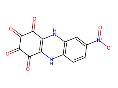 2,3-Dihydroxy-7-nitro-1,4-phenazinedione structure