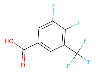 3,4-difluoro-5-(trifluoromethyl)benzoic Acid structure