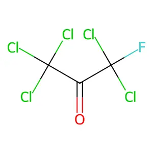 Fluoropentachloroacetone structure