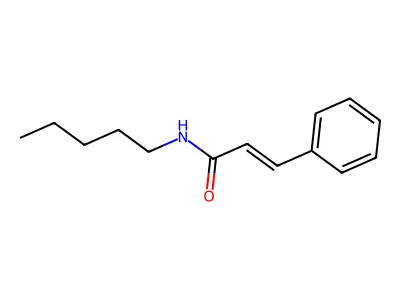 N-pentyl-3-phenylprop-2-enamide structure