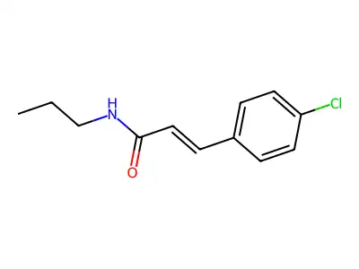 2-Propenamide, 3-(4-chlorophenyl)-N-propyl- structure