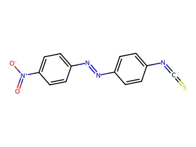 1-(4-(Hydroxy(oxido)amino)phenyl)-2-(4-isothiocyanatophenyl)diazene structure