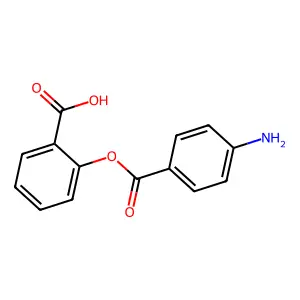 2-(p-Aminobenzoyloxy)benzoic acid structure