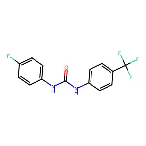 1-(4-Fluorophenyl)-3-[4-(trifluoromethyl)phenyl]urea structure