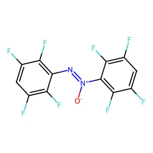 Diazene, bis(2,3,5,6-tetrafluorophenyl)-, 1-oxide structure