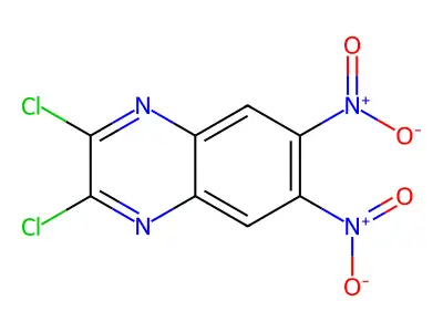 2,3-Dichloro-6,7-dinitroquinoxaline structure